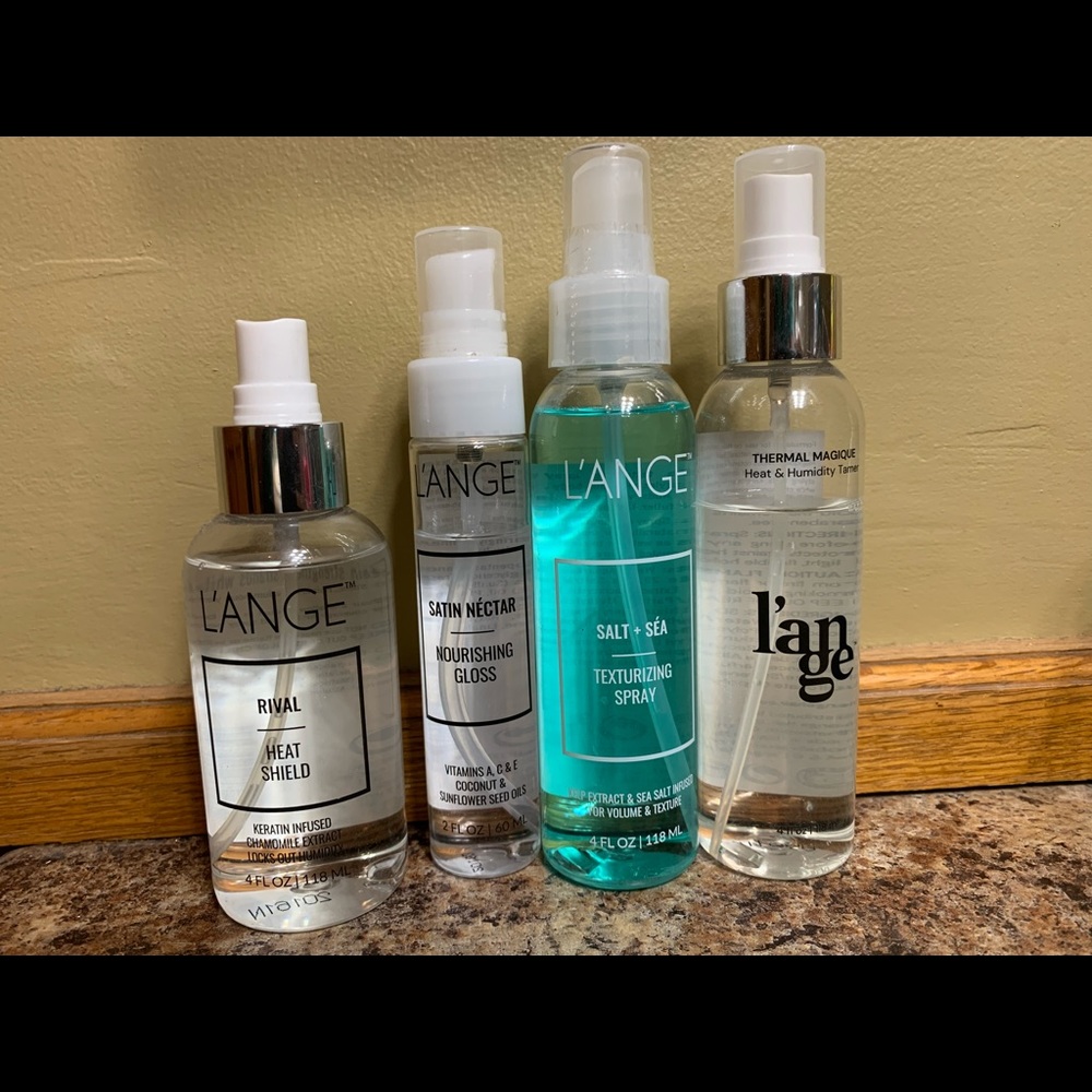Lange hair care products.